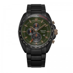 Alexandre Christie AC 6652 Black Green Steel MCBGBGN